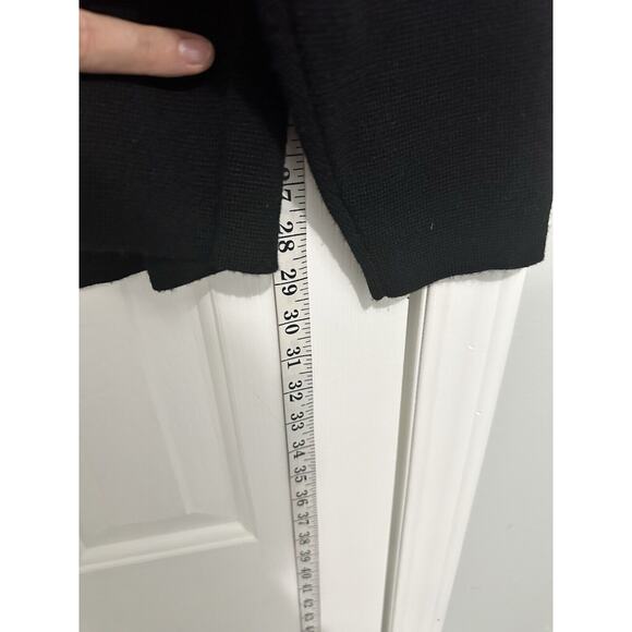 Nautica Competition Unisex Black Mock Wool Elbow Patch Size Large Sweater - Picture 9 of 11